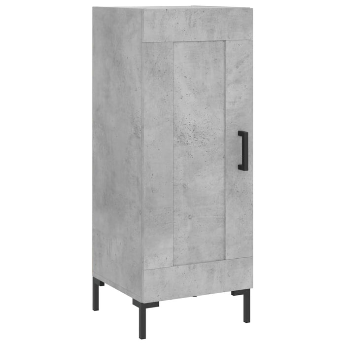 Dulap înalt, gri beton, 34,5x34x180 cm, lemn prelucrat WALTI