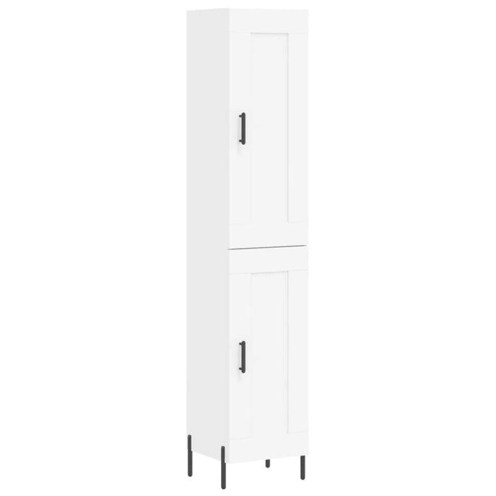 Dulap înalt, alb, 34,5x34x180 cm, lemn prelucrat - WALTI WALTI