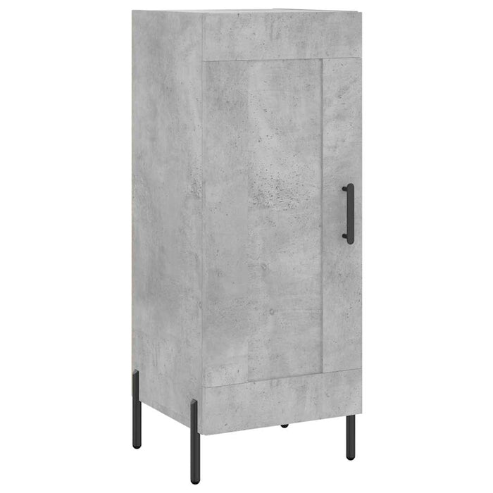 Dulap înalt, gri beton, 34,5x34x180 cm, lemn prelucrat WALTI