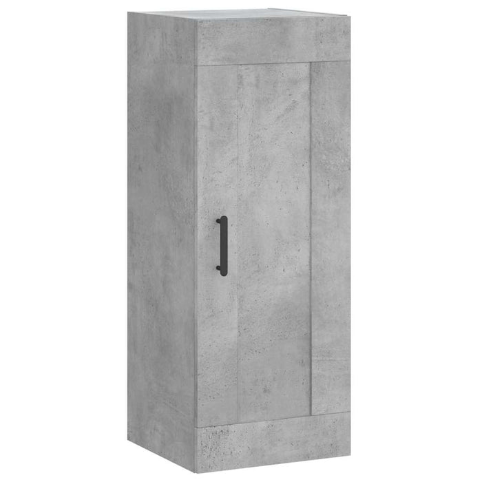 Dulap înalt, gri beton, 34,5x34x180 cm, lemn prelucrat WALTI