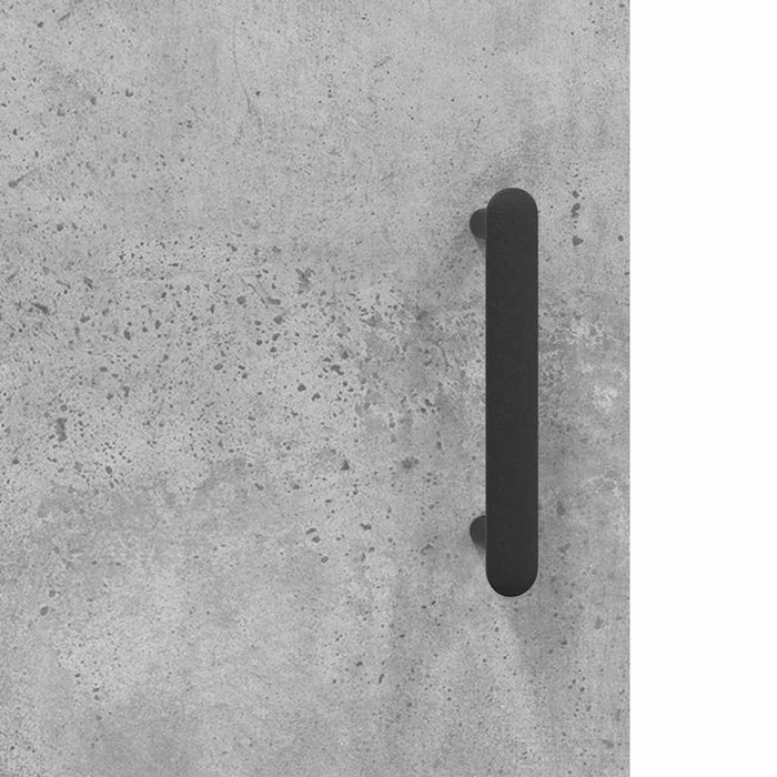 Dulap înalt, gri beton, 34,5x34x180 cm, lemn prelucrat WALTI