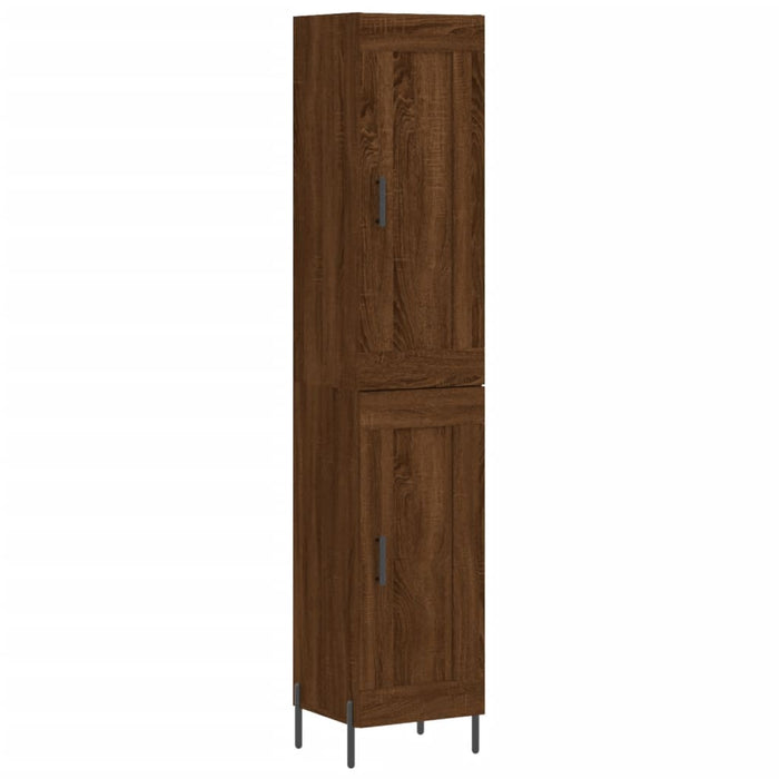 Dulap înalt, stejar maro, 34,5x34x180 cm, lemn prelucrat WALTI