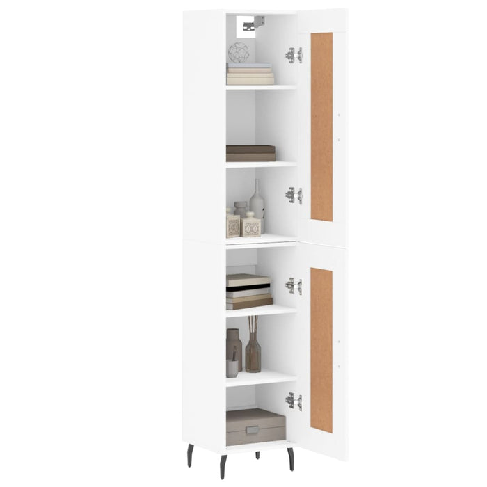 Dulap înalt, alb, 34,5x34x180 cm, lemn prelucrat WALTI