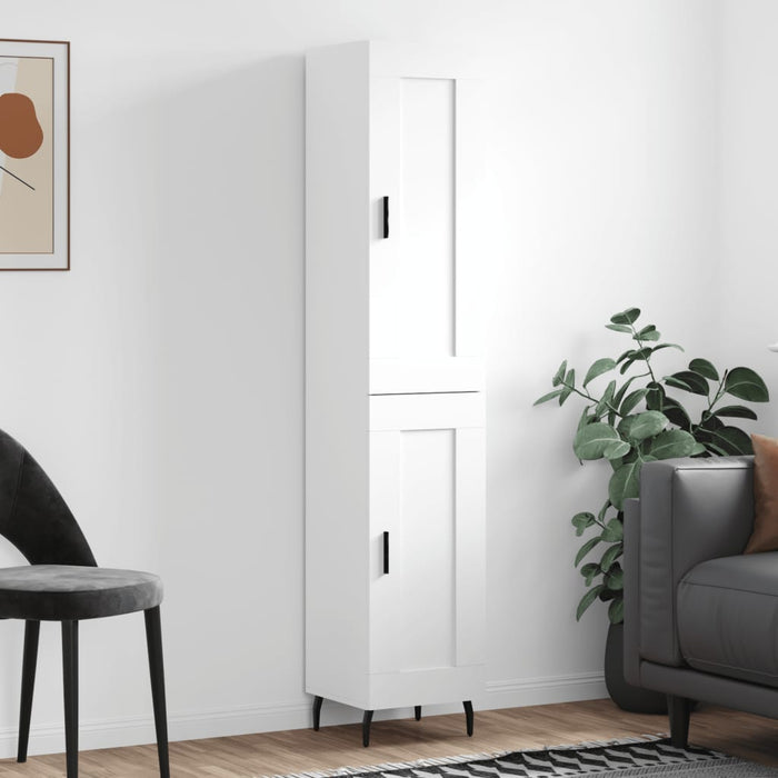Dulap înalt, alb, 34,5x34x180 cm, lemn prelucrat WALTI