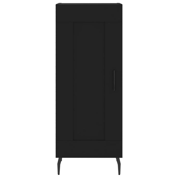 Dulap înalt, negru, 34,5x34x180 cm, lemn prelucrat WALTI
