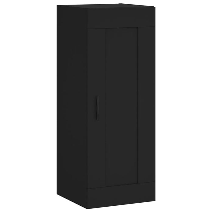 Dulap înalt, negru, 34,5x34x180 cm, lemn prelucrat WALTI