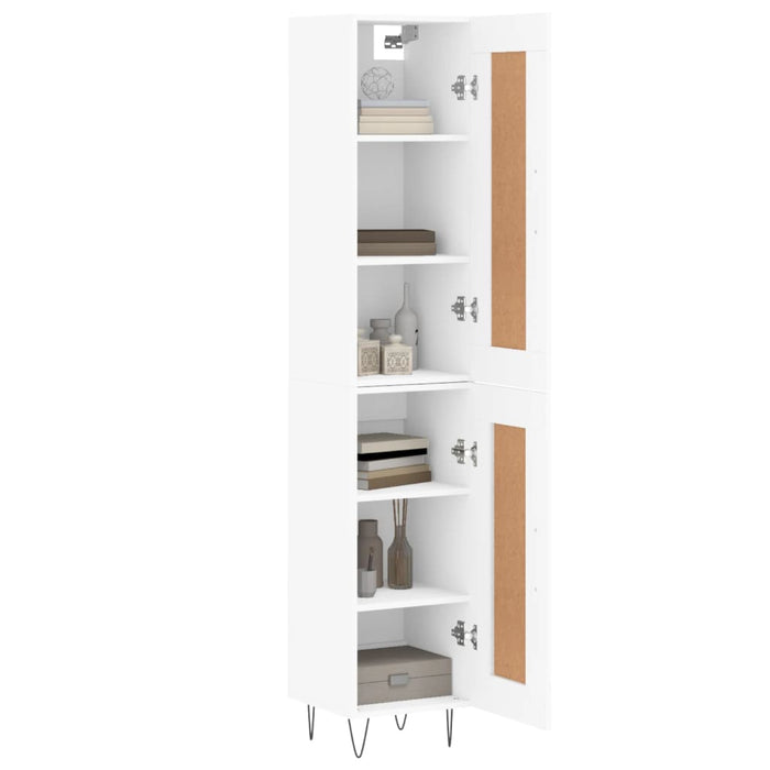 Dulap înalt, alb, 34,5x34x180 cm, lemn prelucrat WALTI