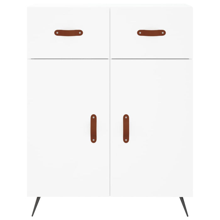 Dulap înalt, alb, 69,5x34x180 cm, lemn compozit - WALTI WALTI