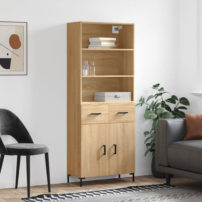 Dulap înalt, stejar sonoma, 69,5x34x180 cm, lemn compozit - WALTI WALTI
