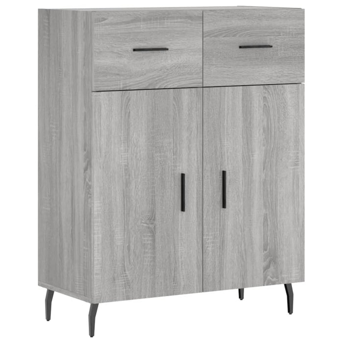 Dulap înalt, gri sonoma, 69,5x34x180 cm, lemn compozit WALTI