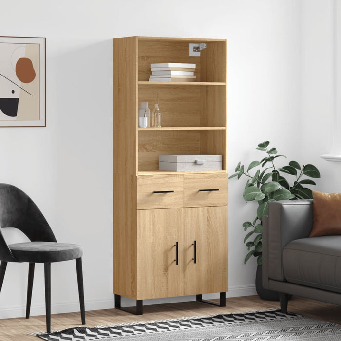Dulap înalt, stejar sonoma, 69,5x34x180 cm, lemn compozit - WALTI WALTI
