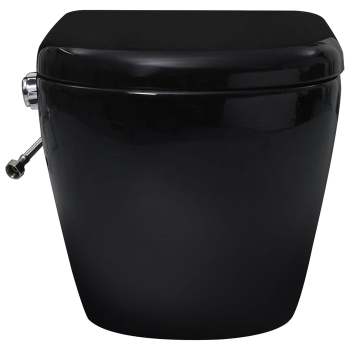 Vas WC de perete fără ramă, rezervor încastrat, negru, ceramică - WALTI WALTI