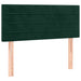 Pat box spring cu saltea, verde închis, 100x200 cm, catifea - WALTI WALTI