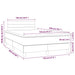 Pat box spring cu saltea, negru, 120x200 cm, catifea - WALTI WALTI