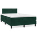 Pat box spring cu saltea, verde închis, 120x200 cm, catifea - WALTI WALTI