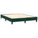 Pat box spring cu saltea, verde închis, 140x190 cm, catifea - WALTI WALTI