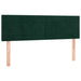 Pat box spring cu saltea, verde închis, 140x200 cm, catifea - WALTI WALTI