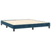 Pat box spring cu saltea, albastru închis, 160x200 cm, catifea - WALTI WALTI
