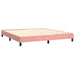 Pat box spring cu saltea, roz, 160x200 cm, catifea - WALTI WALTI