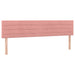 Pat box spring cu saltea, roz, 160x200 cm, catifea - WALTI WALTI