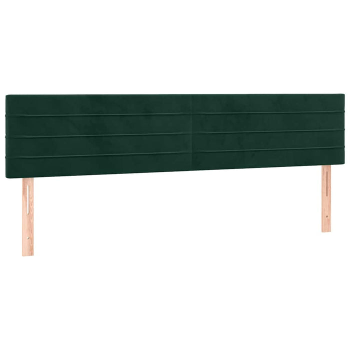 Pat box spring cu saltea, verde închis, 180x200 cm, catifea - WALTI WALTI