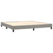 Pat box spring cu saltea, gri deschis, 200x200 cm, catifea - WALTI WALTI