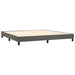 Pat box spring cu saltea, gri închis, 200x200 cm, catifea - WALTI WALTI