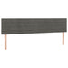 Pat box spring cu saltea, gri închis, 200x200 cm, catifea - WALTI WALTI