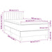 Pat box spring cu saltea, gri închis, 80x200 cm, catifea - WALTI WALTI