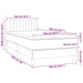 Pat box spring cu saltea, negru, 100x200 cm, catifea - WALTI WALTI