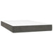 Pat box spring cu saltea, gri închis, 120x200 cm, catifea - WALTI WALTI