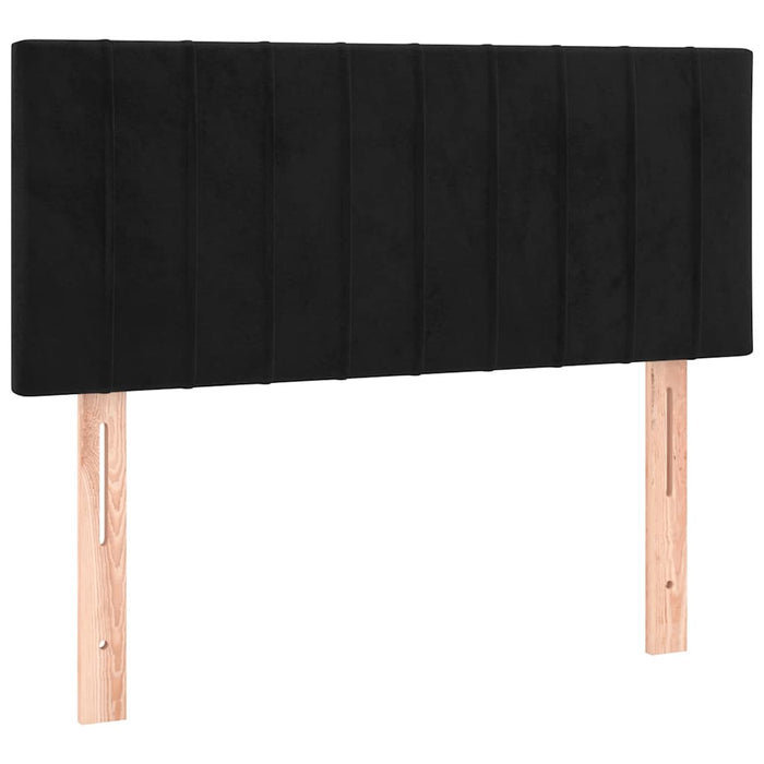 Pat box spring cu saltea, negru, 120x200 cm, catifea - WALTI WALTI