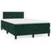 Pat box spring cu saltea, verde închis, 120x200 cm, catifea - WALTI WALTI