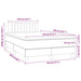 Pat box spring cu saltea, roz, 120x200 cm, catifea - WALTI WALTI