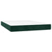 Pat box spring cu saltea, verde închis, 140x190 cm, catifea - WALTI WALTI