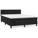Pat box spring cu saltea, negru, 140x200 cm, catifea - WALTI WALTI