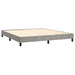 Pat box spring cu saltea, gri deschis, 160x200 cm, catifea - WALTI WALTI