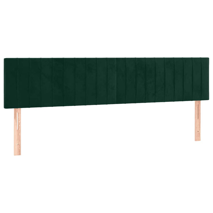 Pat box spring cu saltea, verde închis, 160x200 cm, catifea - WALTI WALTI