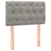 Pat box spring cu saltea, gri deschis, 80x200 cm, catifea - WALTI WALTI