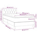 Pat box spring cu saltea, roz, 80x200 cm, catifea - WALTI WALTI