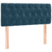 Pat box spring cu saltea, albastru închis, 90x190 cm, catifea - WALTI WALTI