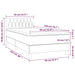 Pat box spring cu saltea, verde închis, 90x200 cm, catifea - WALTI WALTI