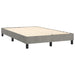 Pat box spring cu saltea, gri deschis, 120x200 cm, catifea - WALTI WALTI