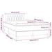 Pat box spring cu saltea, negru, 120x200 cm, catifea - WALTI WALTI
