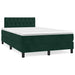 Pat box spring cu saltea, verde închis, 120x200 cm, catifea - WALTI WALTI