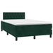 Pat box spring cu saltea, verde închis, 120x200 cm, catifea - WALTI WALTI