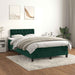 Pat box spring cu saltea, verde închis, 120x200 cm, catifea - WALTI WALTI