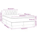 Pat box spring cu saltea, roz, 120x200 cm, catifea - WALTI WALTI