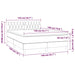 Pat box spring cu saltea, negru, 140x190 cm, catifea - WALTI WALTI