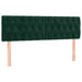 Pat box spring cu saltea, verde închis, 140x190 cm, catifea - WALTI WALTI